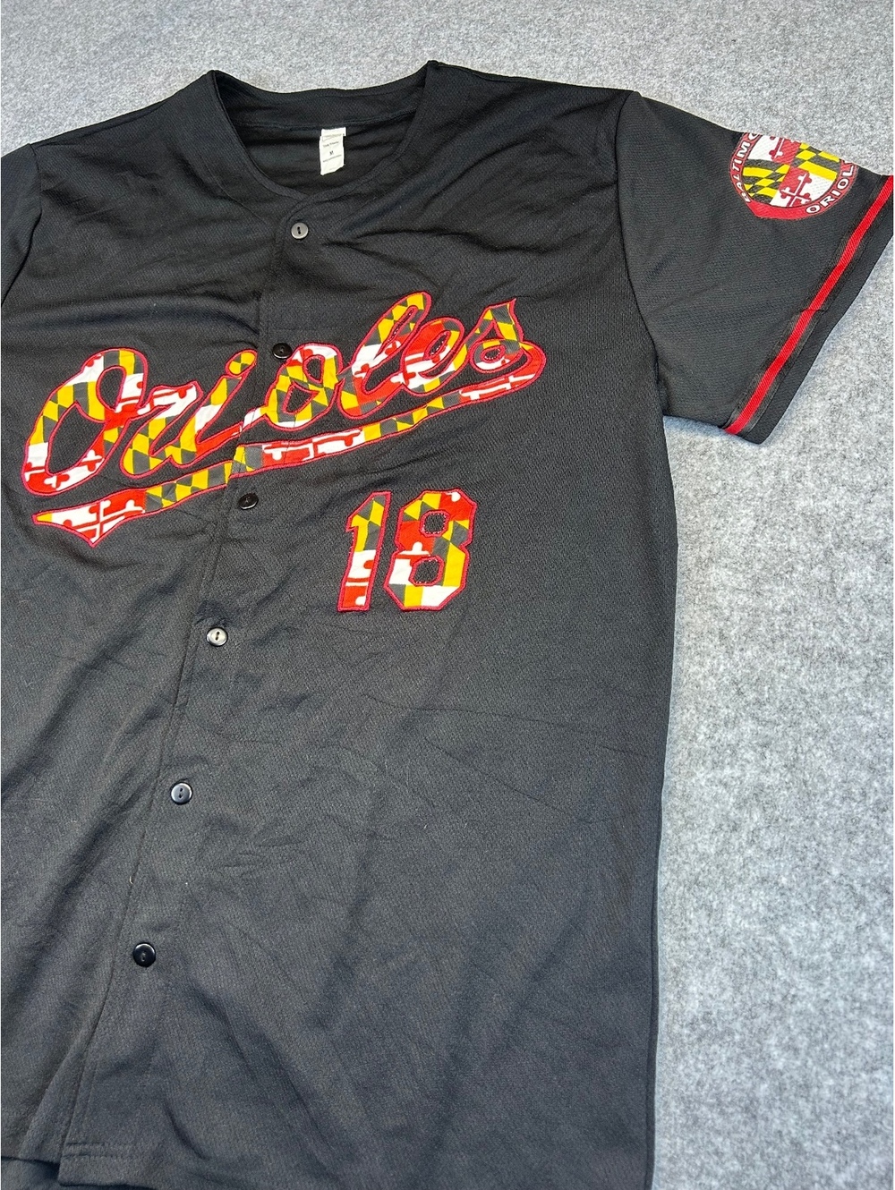 Baltimore Orioles Embroidered Baseball Jersey Mens M Replica Elevin Group